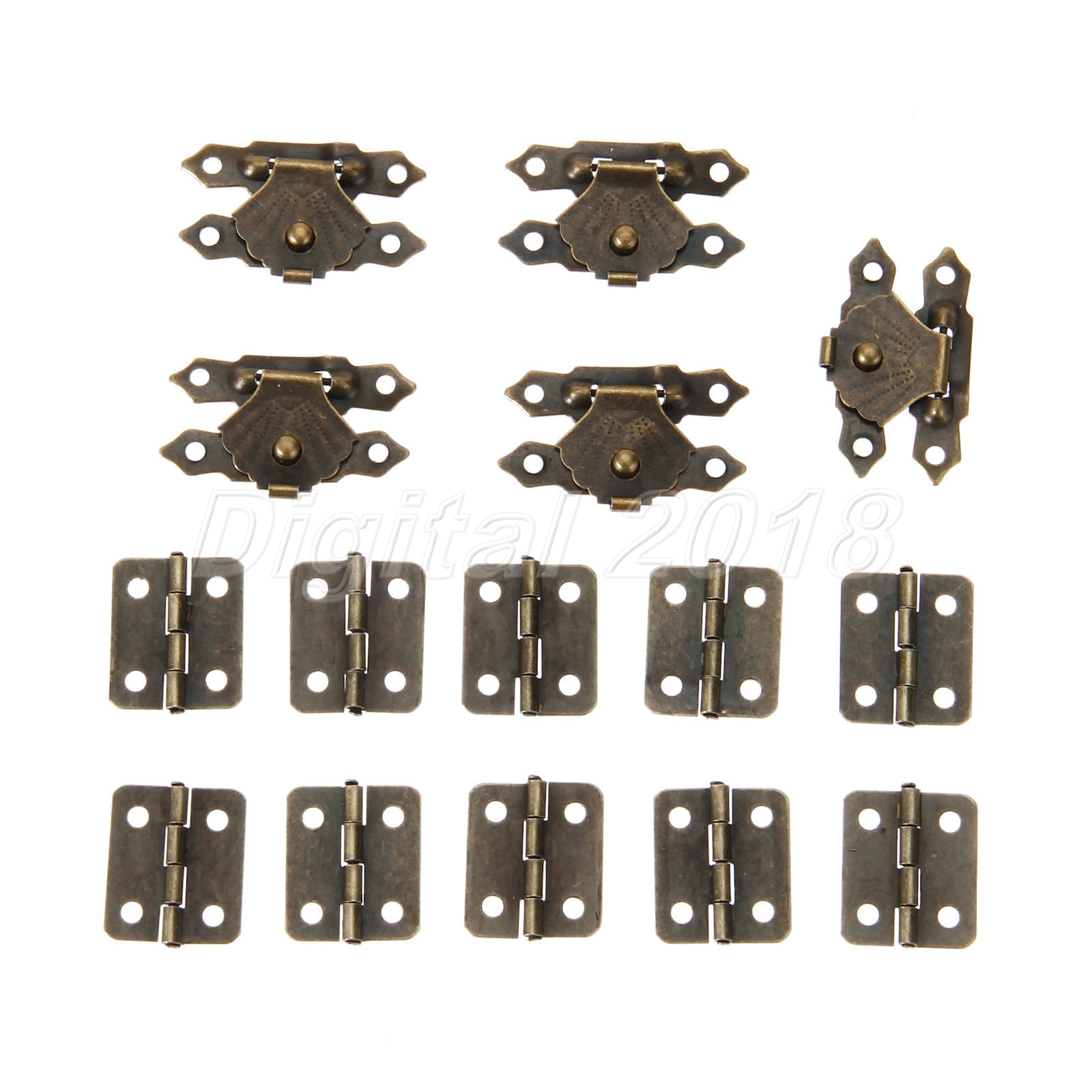20pcs Vintage Door Hinges & 10pcs 38*18mm Jewelry Box Latch
