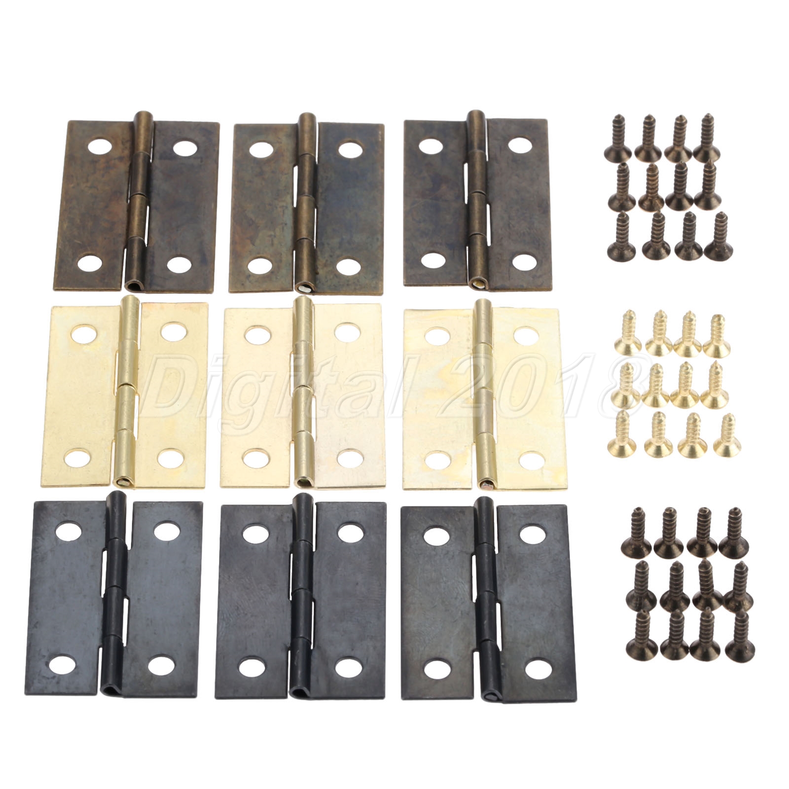10pcs European Jewelry Box Chest Hinges Retro Music Wooden Case Hinge
