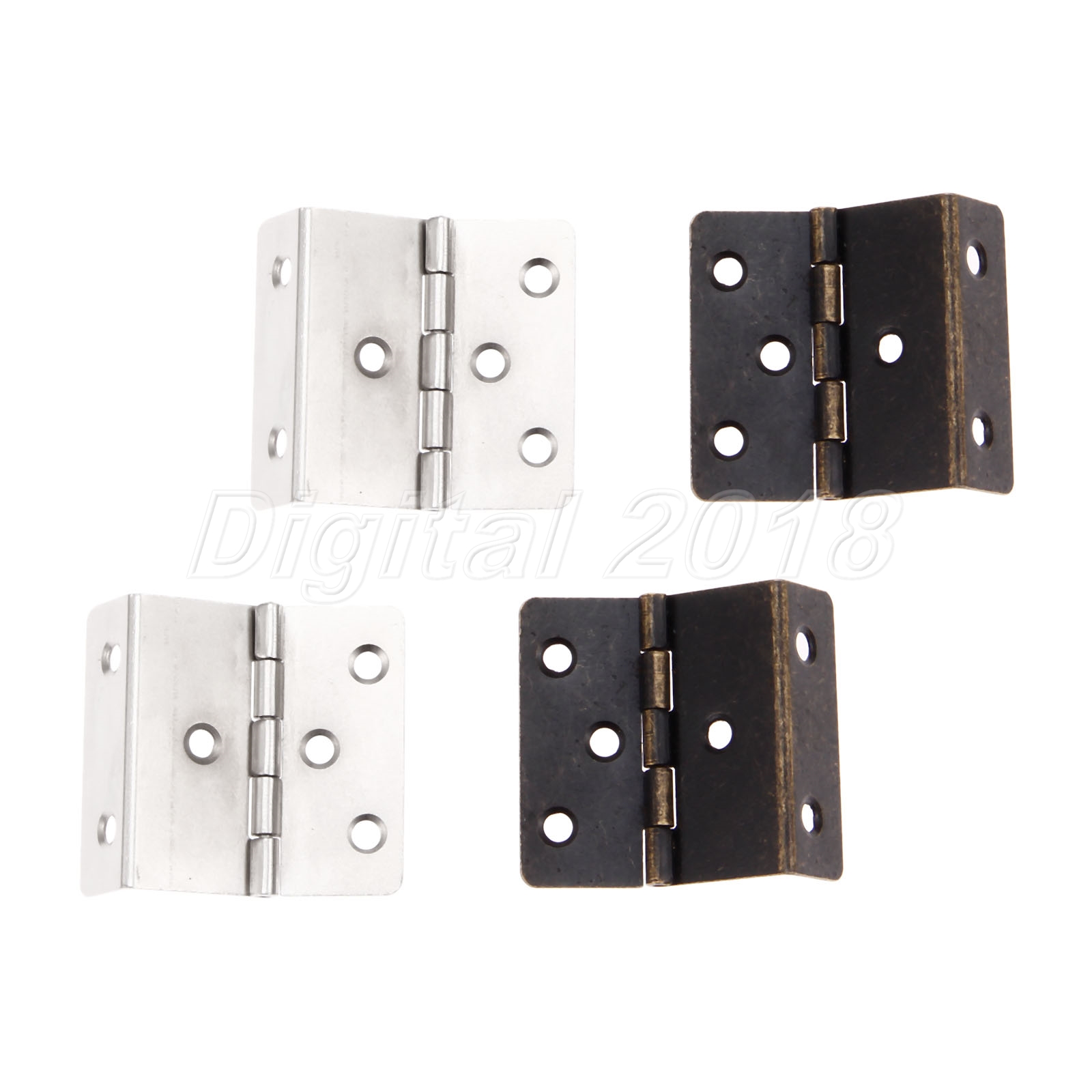2pcs 43mm*17mm Vintage Door Hinges Chest Double Hinge Furniture