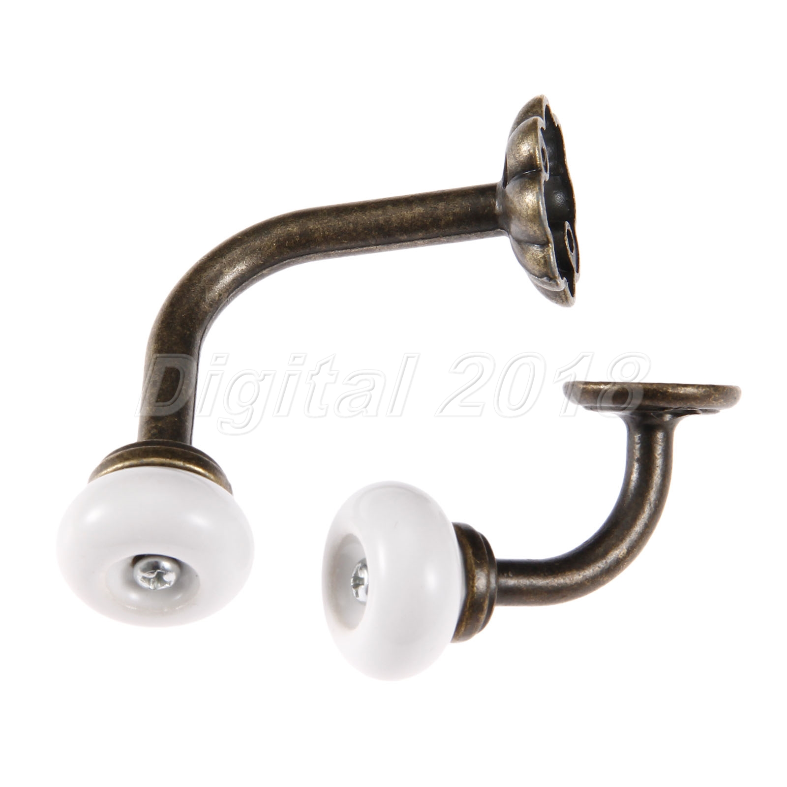 Details About European Style Ceramic Door Hooks Coat Clothes Towel Bathroom Wall Hook Hanger
