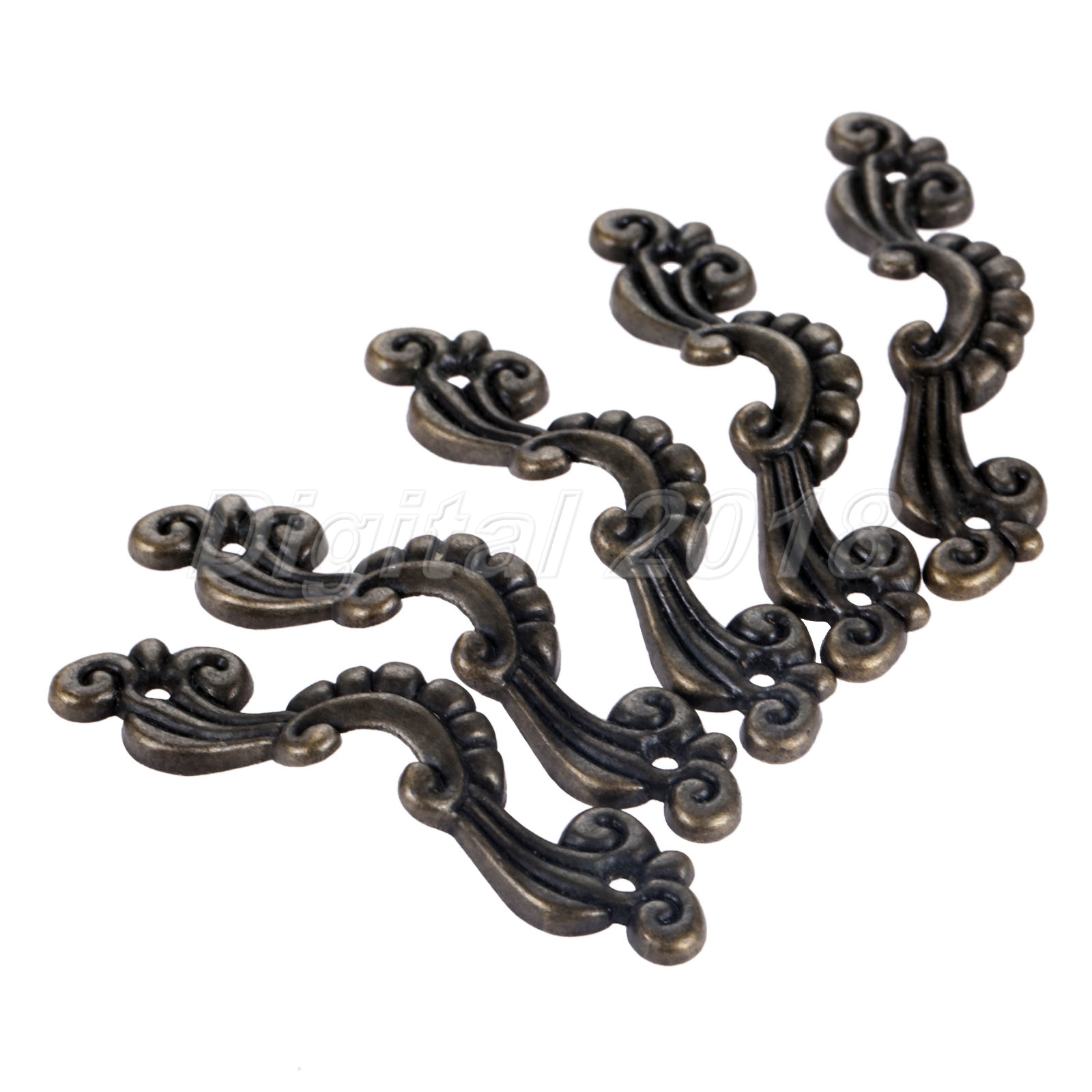 5pcs Classical Flower Drawer Pull Knobs Jewelry Box Door Handle