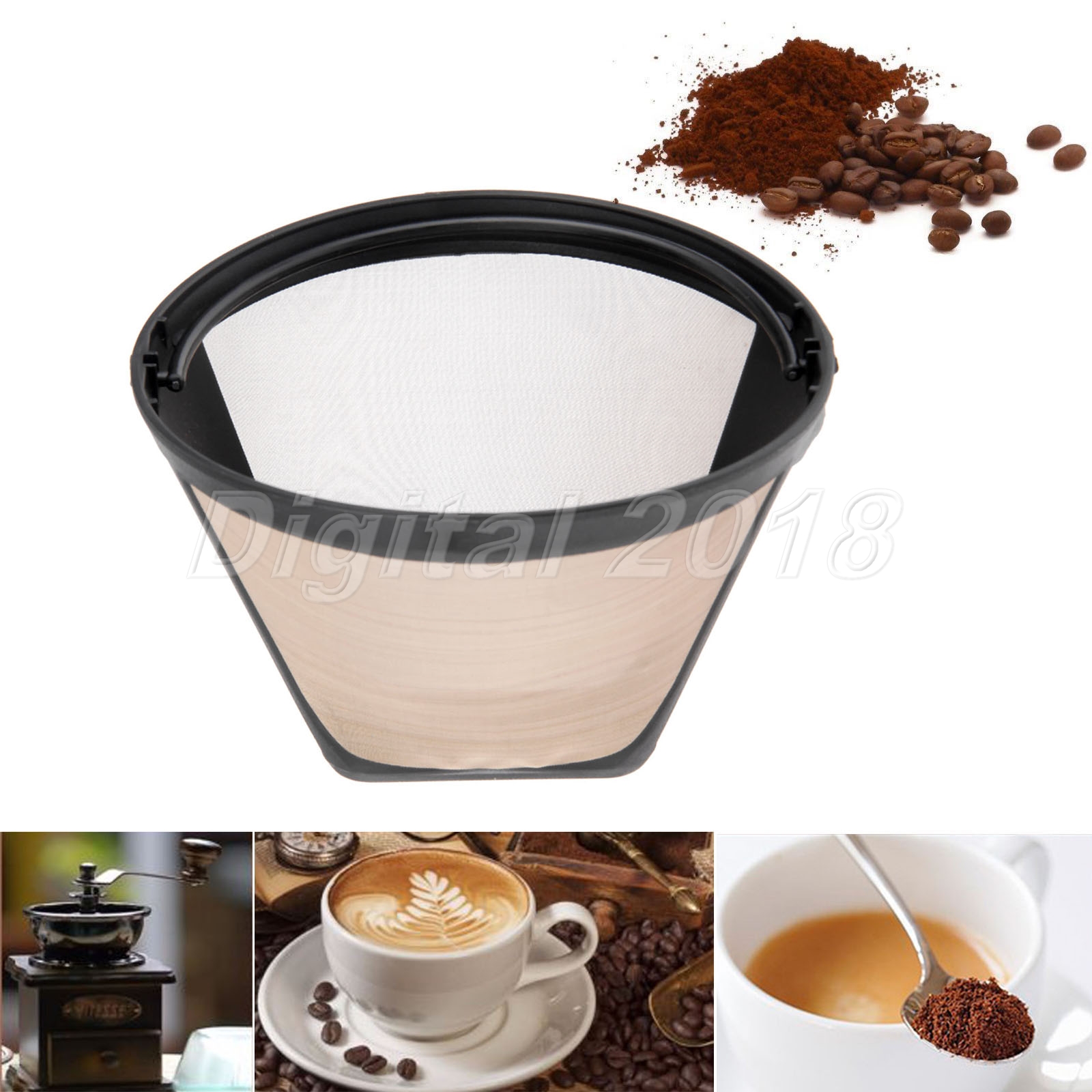 1012 Cup ConeStyle Coffee Filter Reusable Permanent Strainer