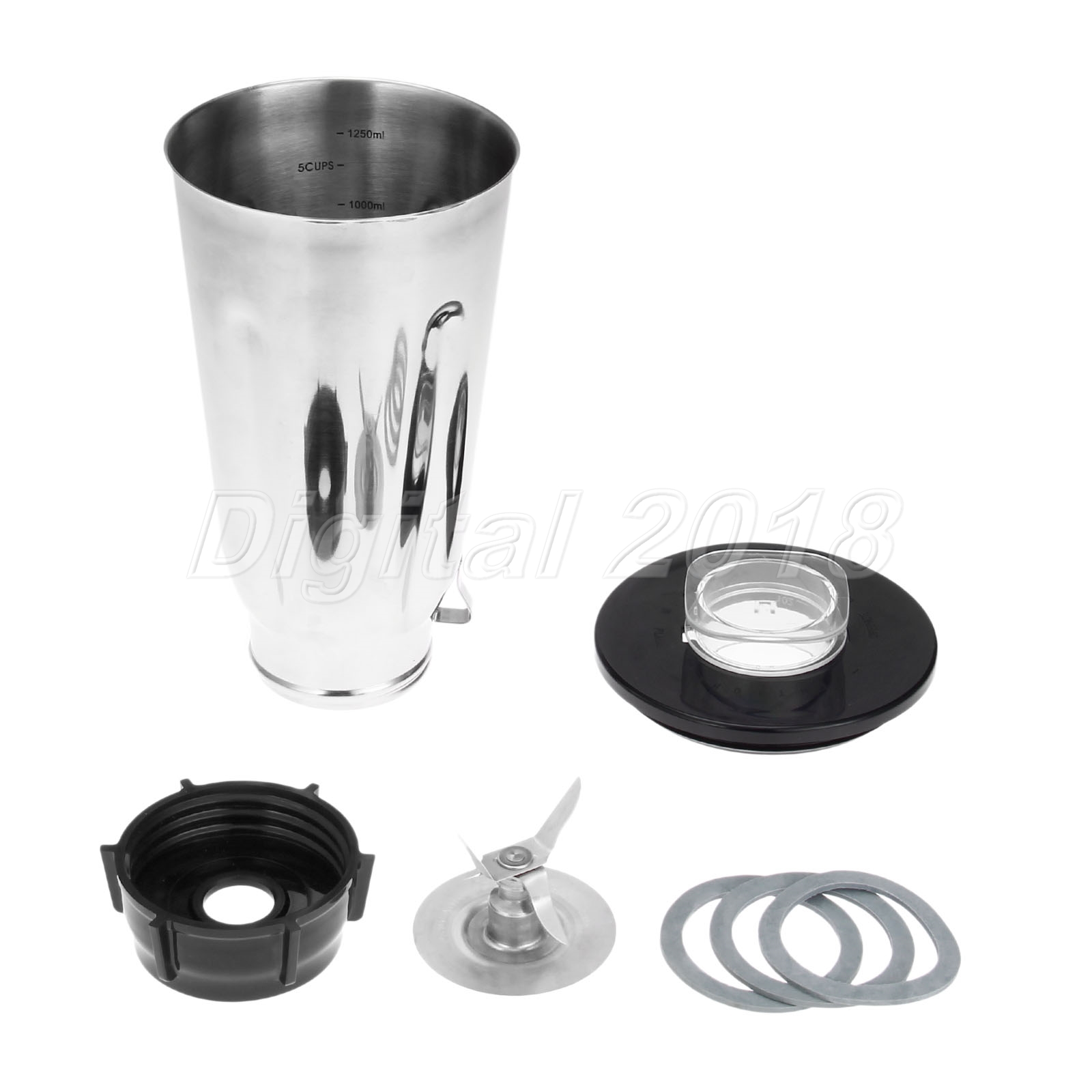 Kitchen Blender 5 Cup Stainless Steel Jar Blade Lid Set For Oster Blenders Parts eBay