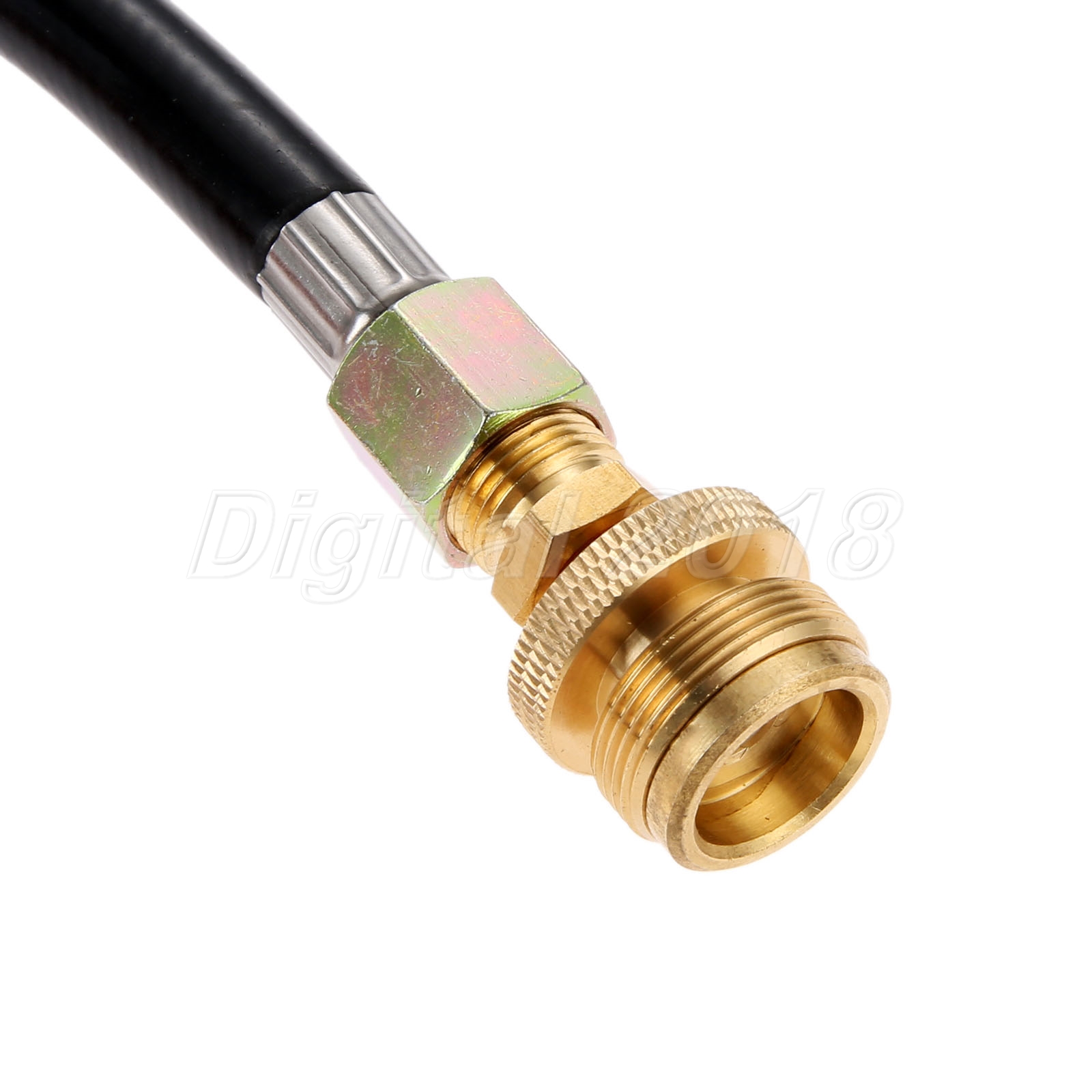 1/4" Quick Connect BBQ Grill Propane Hose with 1LB Brass Adapter & Dust