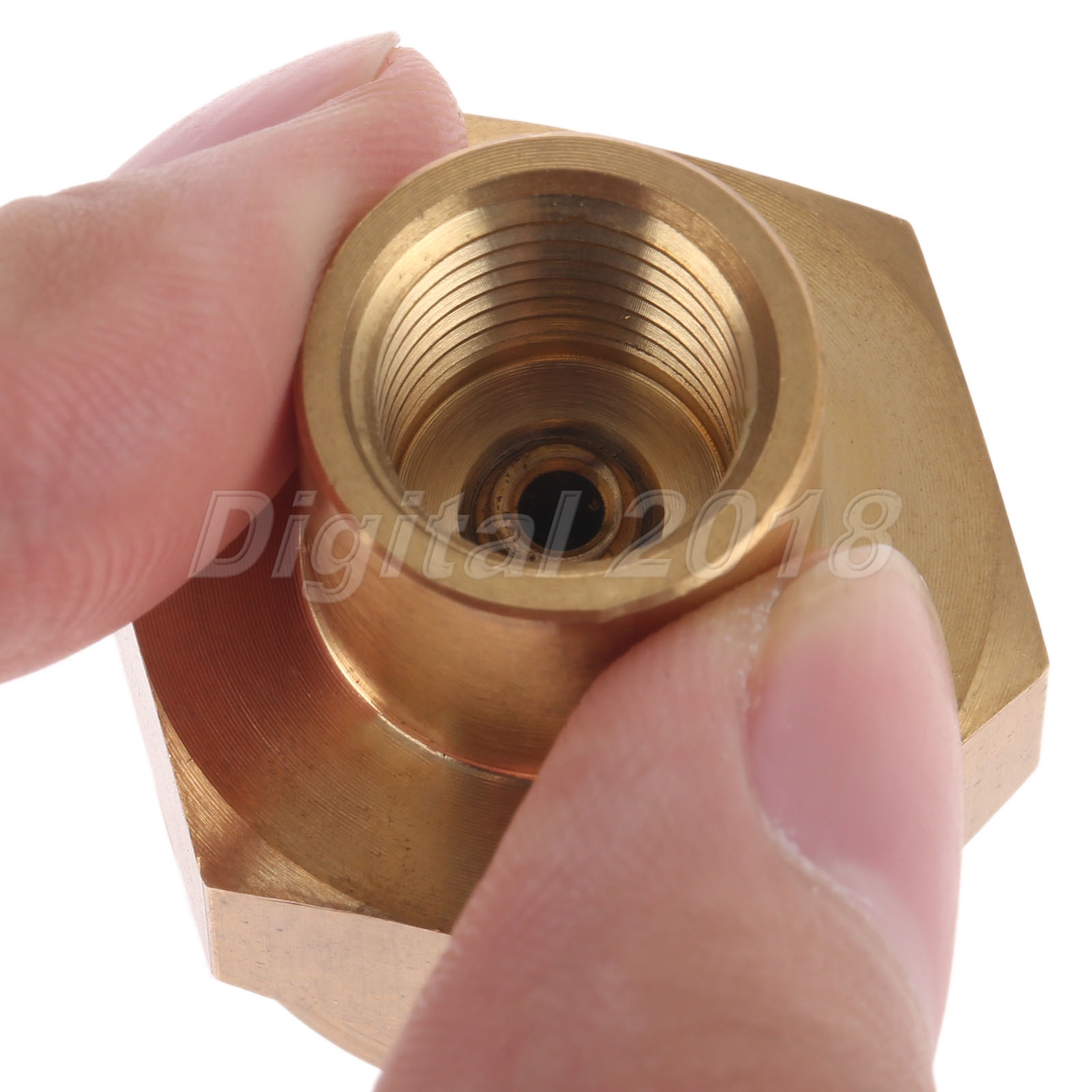 New Gas Bottle Fittings 1LB Brass Propane Gas Bottle Refill Adapter Connector 1/4" NPT Female