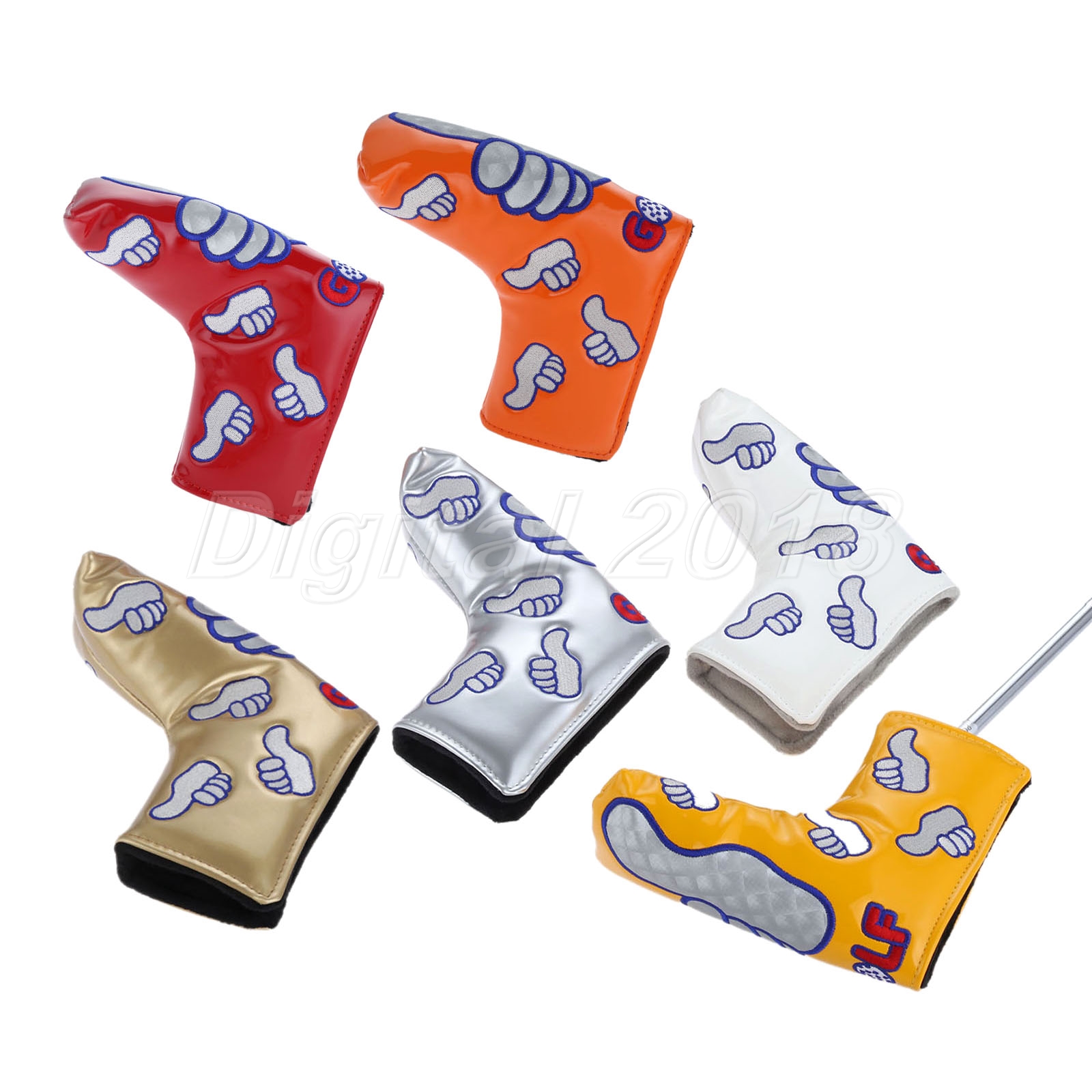 PU Leather Thumb Golf Putter Head Cover Protector Club Head Covers