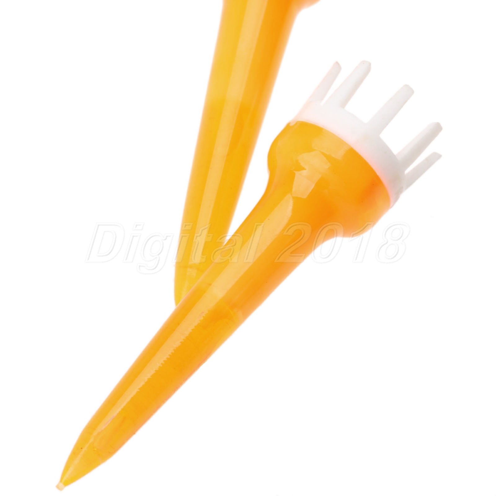 50Pcs Golf Crown Shaped Tees Random Color 50mm Reduce Friction Golf