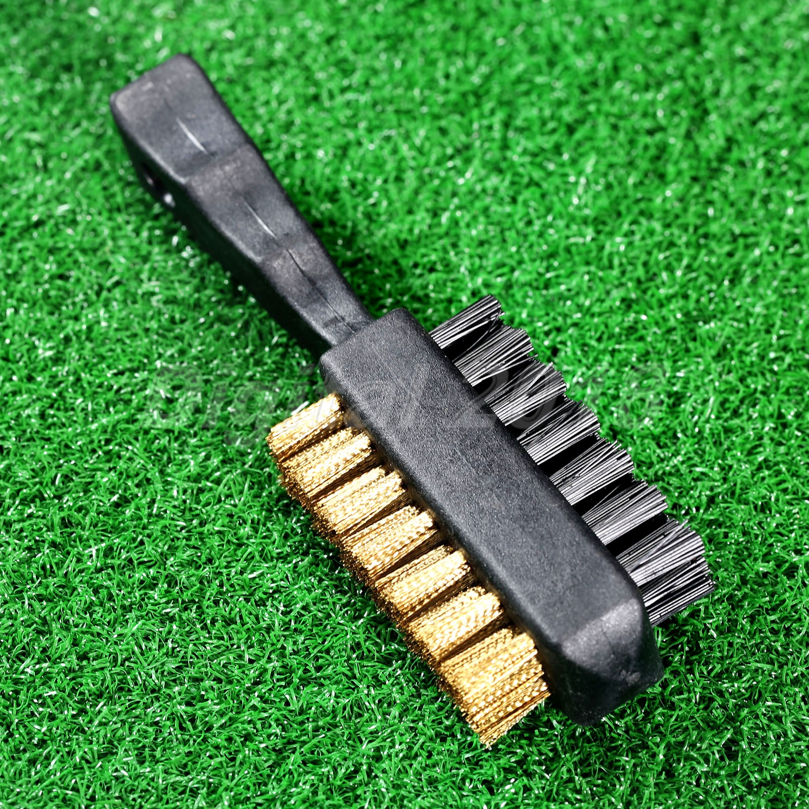 Two Sides Nylon Golf Club Brush for Cleaning Shoe Ball Groove Cleaner