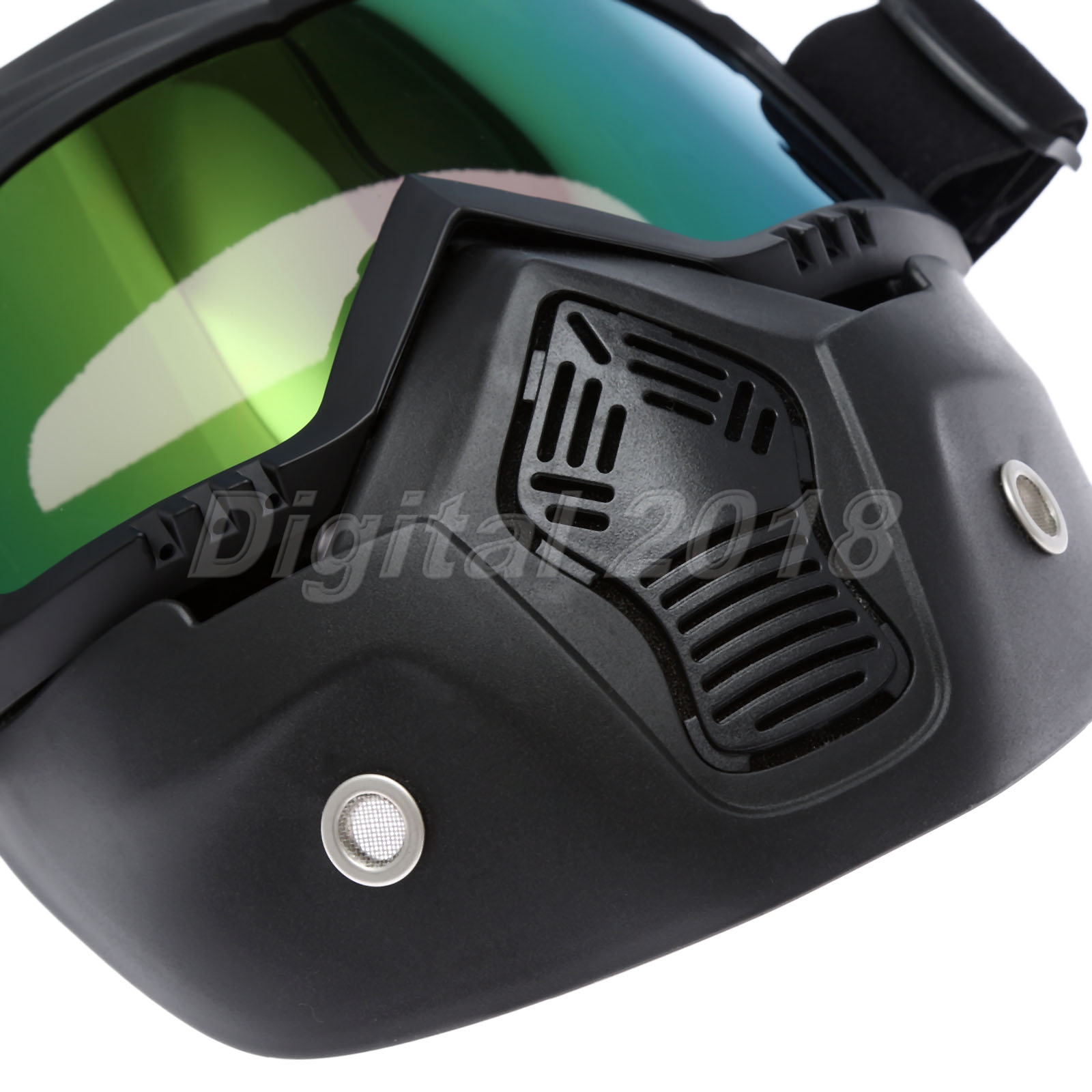 Racing Motorcycle Helmet Detachable Modular Protective Face Mask Shield