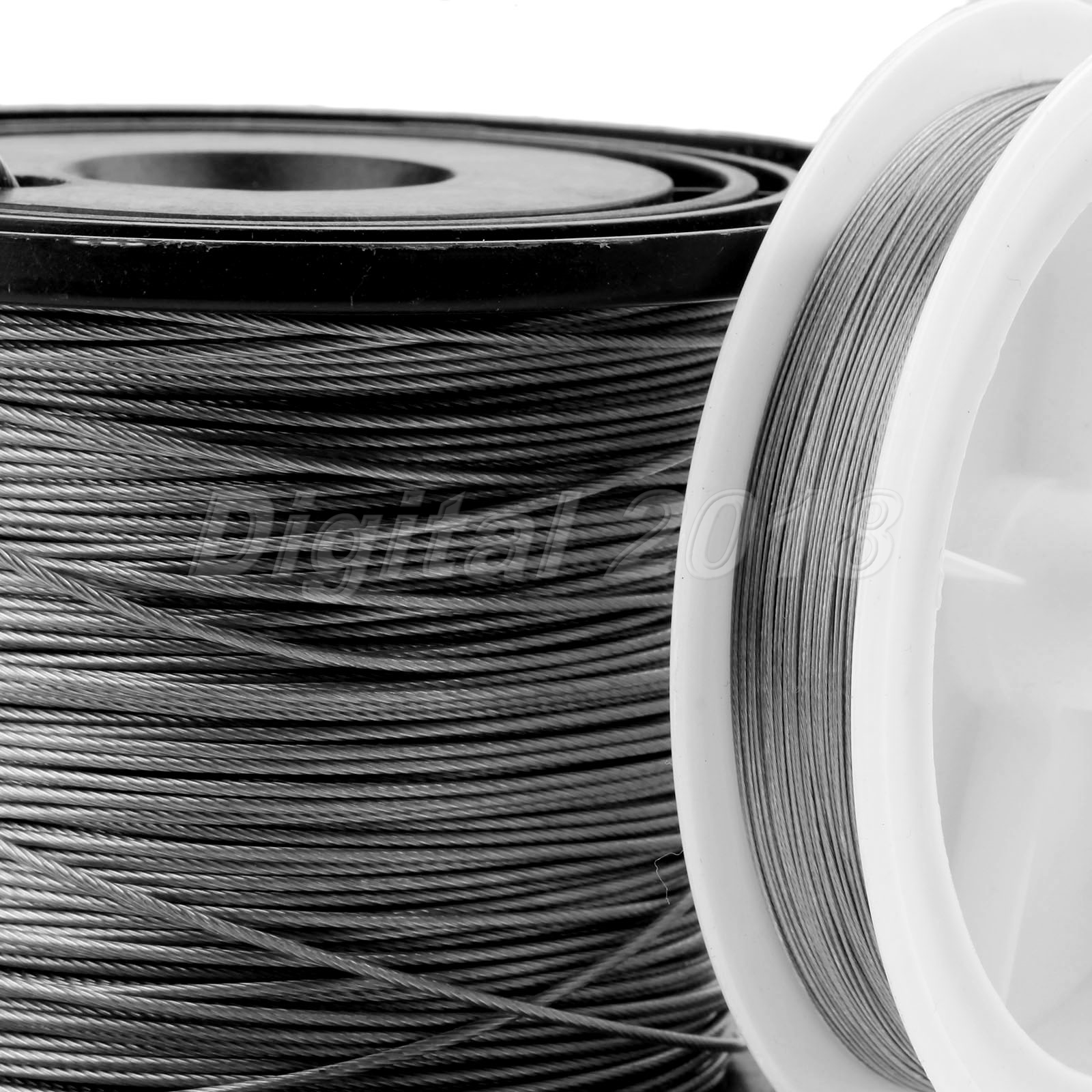 50M Strength Braided 7 Strands Stainless Steel Wire Fishing Line Test 6 Stainless Steel Wire Fishing Line