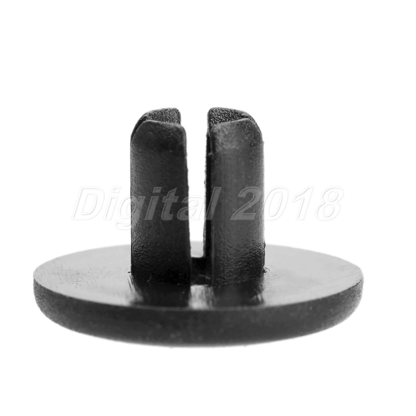 50 Pcs Black Push in Type Fastener Rivets Fender Clips 8mm Hole Fit For