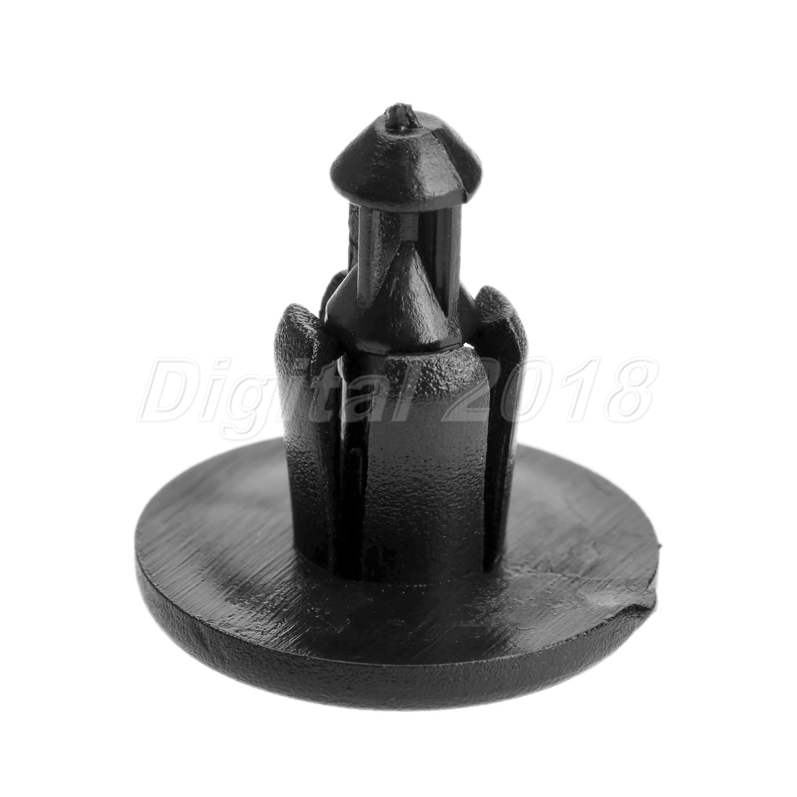 50 Pcs Black Push in Type Fastener Rivets Fender Clips 8mm Hole Fit For