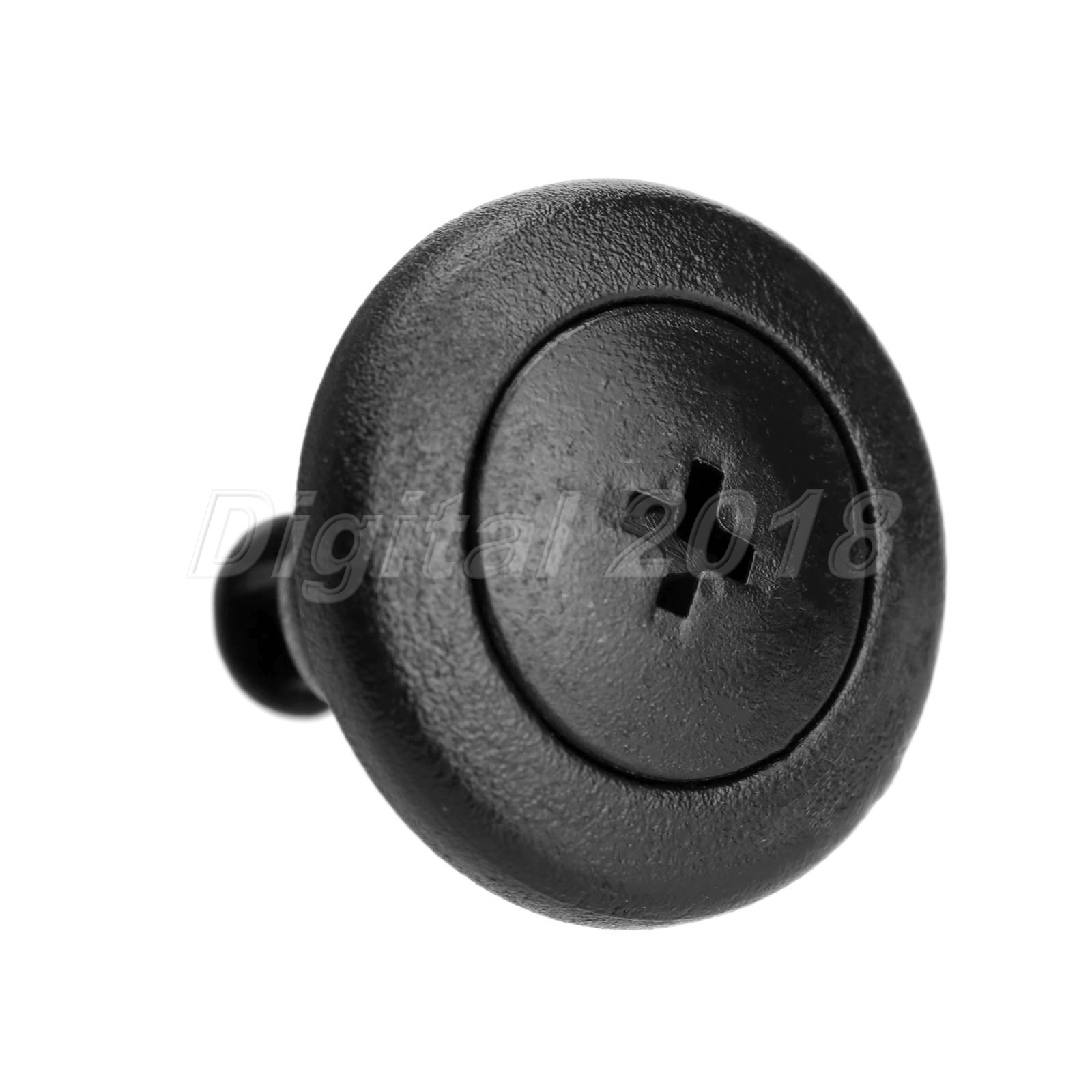 50 Pcs Black Push in Type Fastener Rivets Fender Clips 8mm Hole Fit For