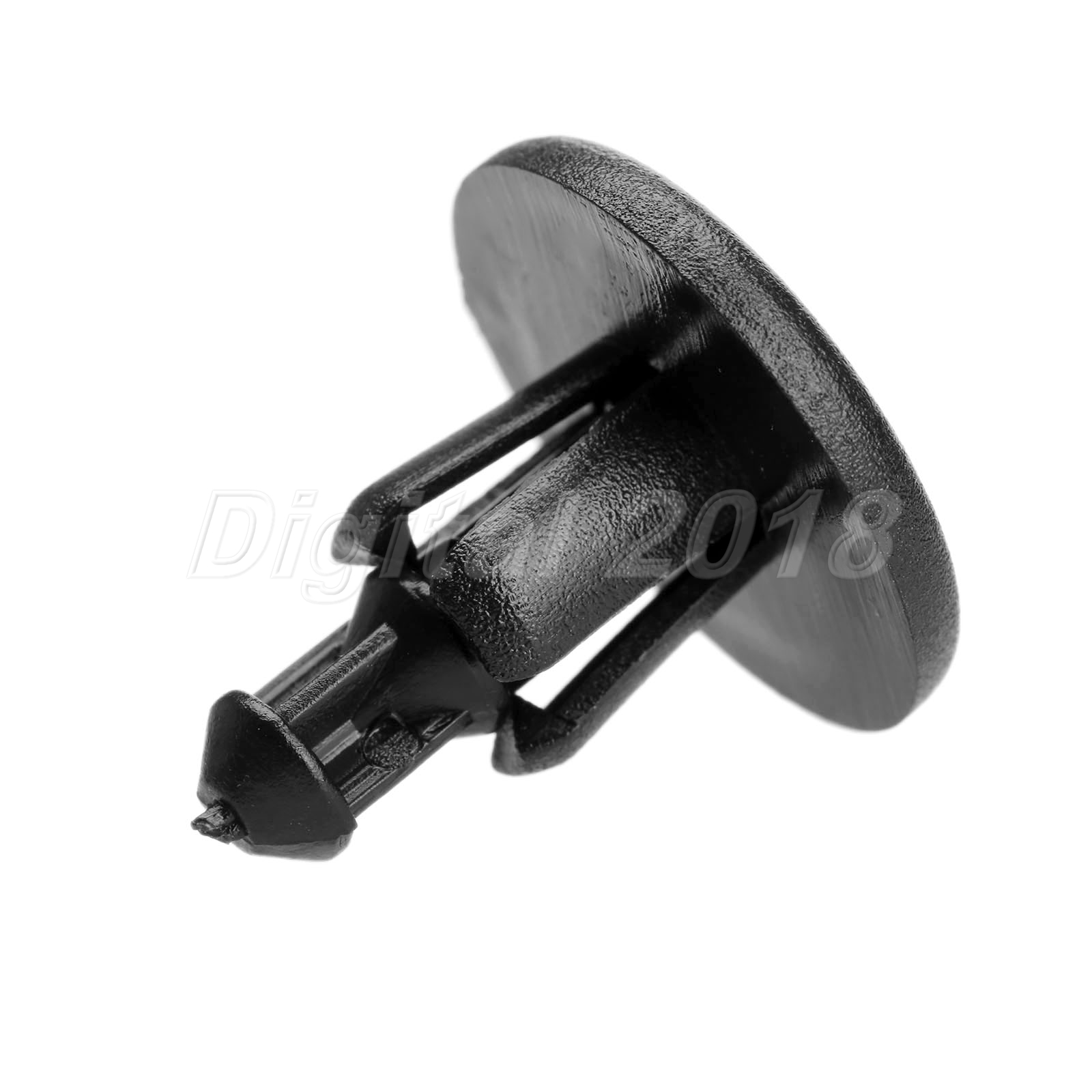 50 Pcs Black Push in Type Fastener Rivets Fender Clips 8mm Hole Fit For