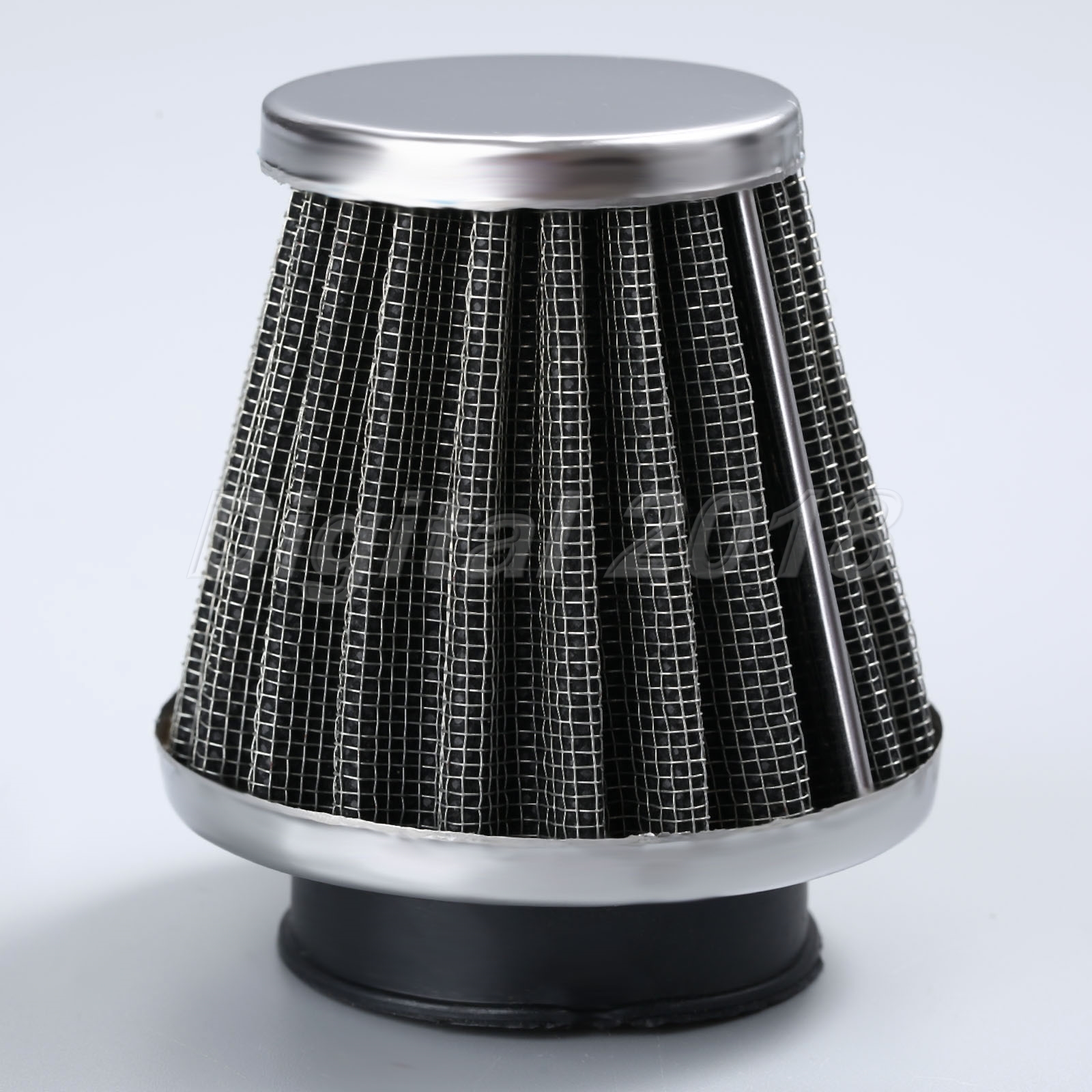 42mm Motorcycle Metal Air Intake Filter Cleaner Oval Pod Funnel for