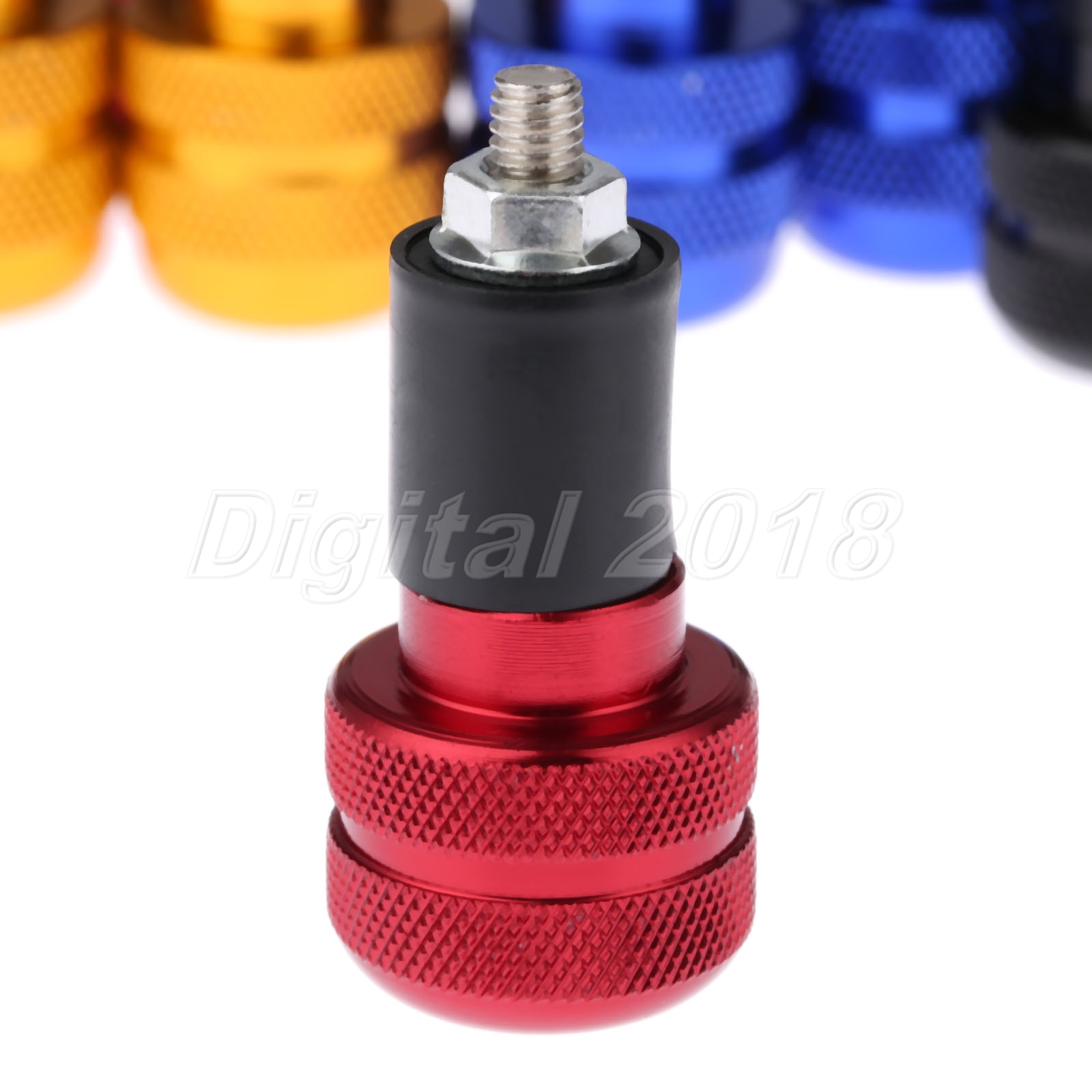 Pair 22mm 7/8" Motorcycle Anti Vibration Handle Bar Grips End Plug Ends