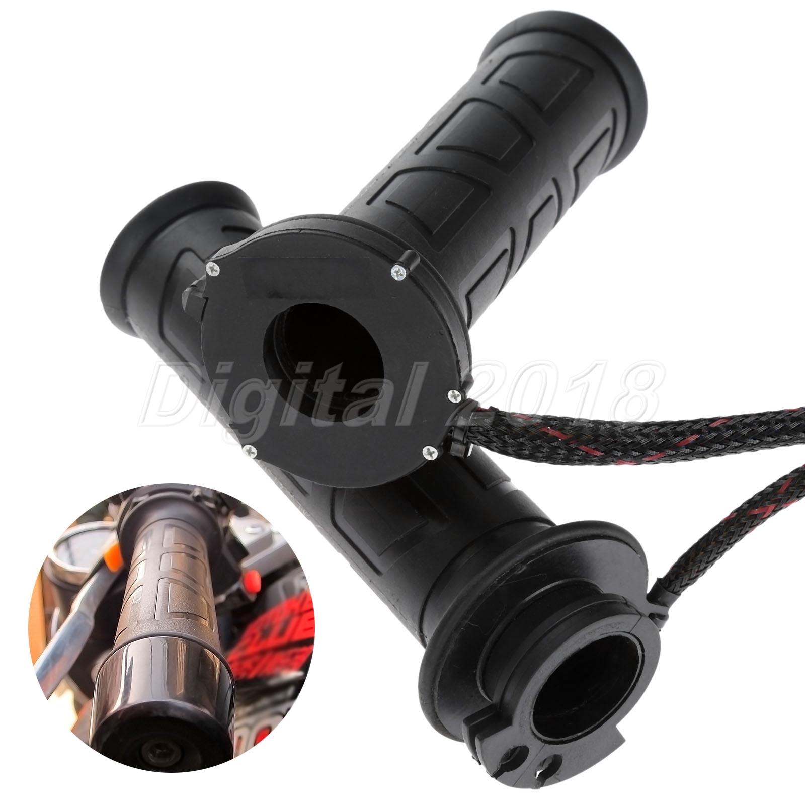 Universal 7/8" Quick Heated Grips Handlebar ATV Warm Hand Grips for