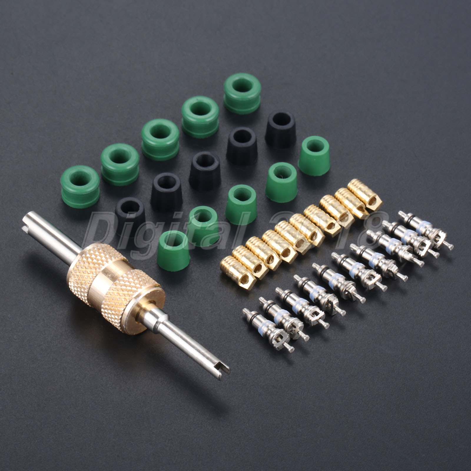 Auto A/C Air Conditioning Valve Core Tool Remover Installer Assortment