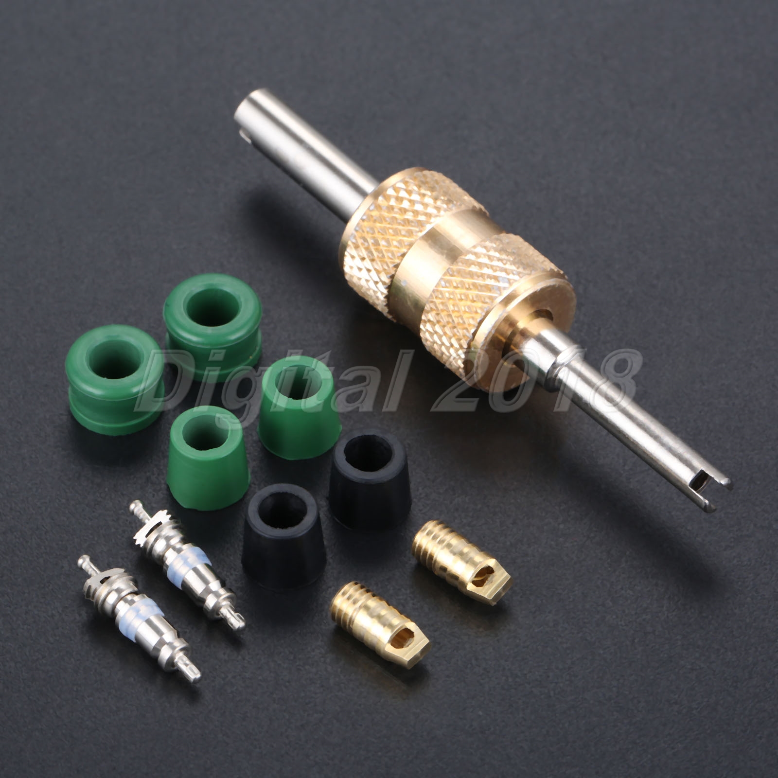 Auto A/C Air Conditioning Valve Core Tool Remover Installer Assortment