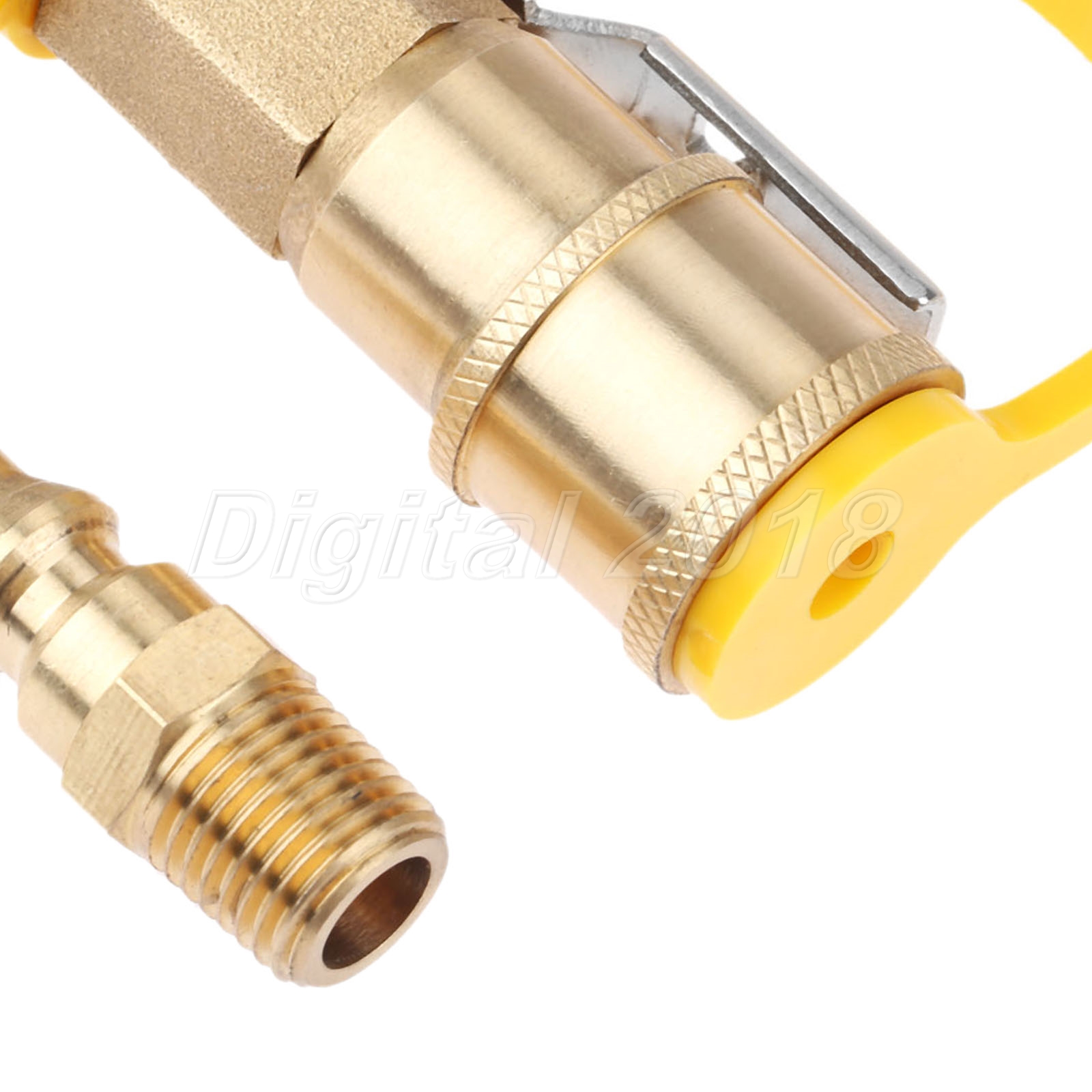 Brass 1/4 Inch Quick Connect Kit & Shutoff Valve For Propane/Natural Gas Systems 701705758790 eBay