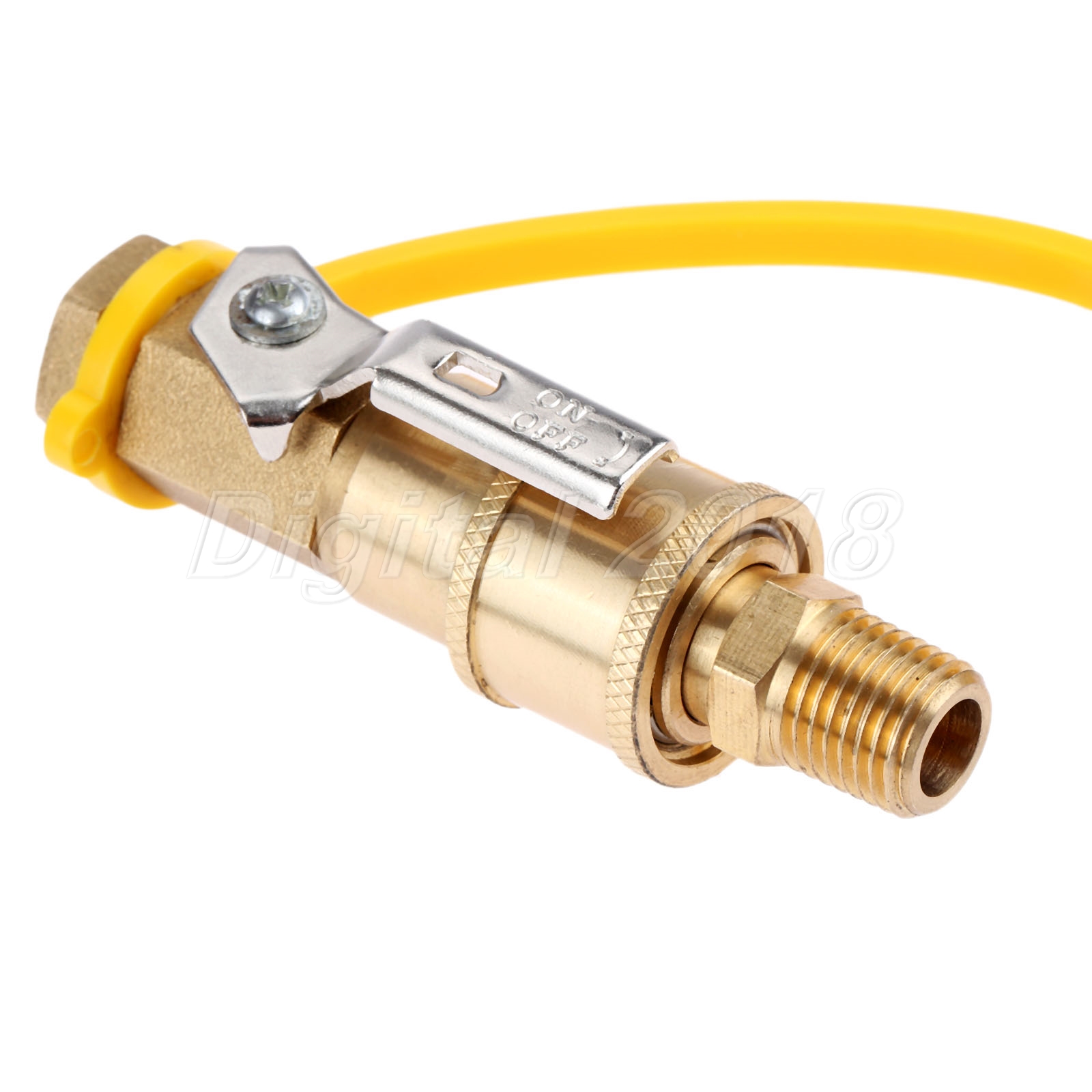 Brass 1/4 Inch Quick Connect Kit & Shutoff Valve For Propane/Natural Gas Systems 701705758790 eBay