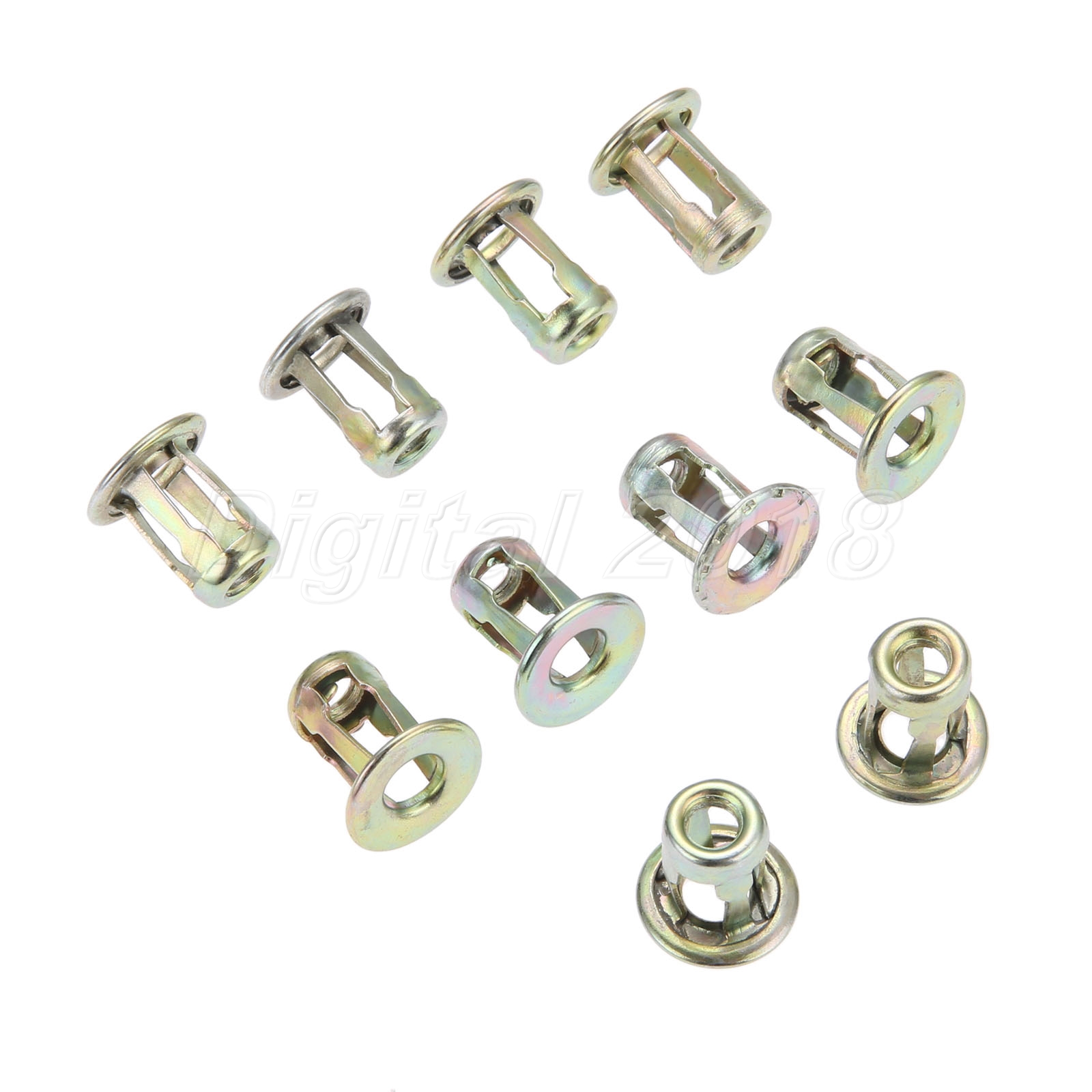 10x Auto Metal Screws Base Clamp Trunk Nut Front Fasteners Screws 10